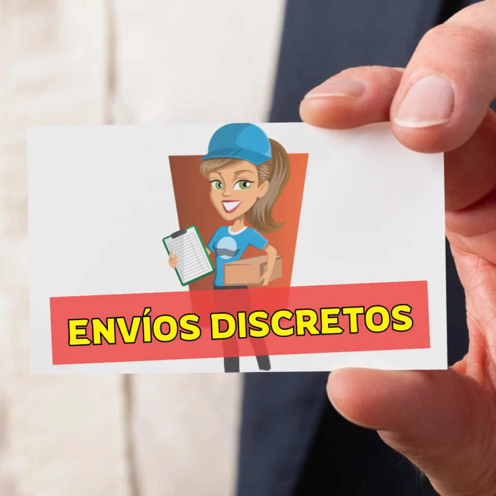 Imagen mostrando una etiqueta que dice: envíos discretos en sexshop en Arica